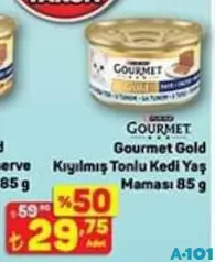 GOURMET GOLD KIYILMIŞ TON BALIKLI YAŞ KEDİ MAMASI 85 G fiyat ve kampanya bilgisi